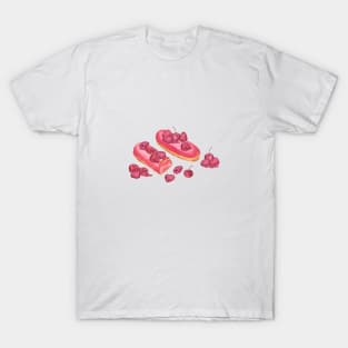 Eclairs and raspberry T-Shirt